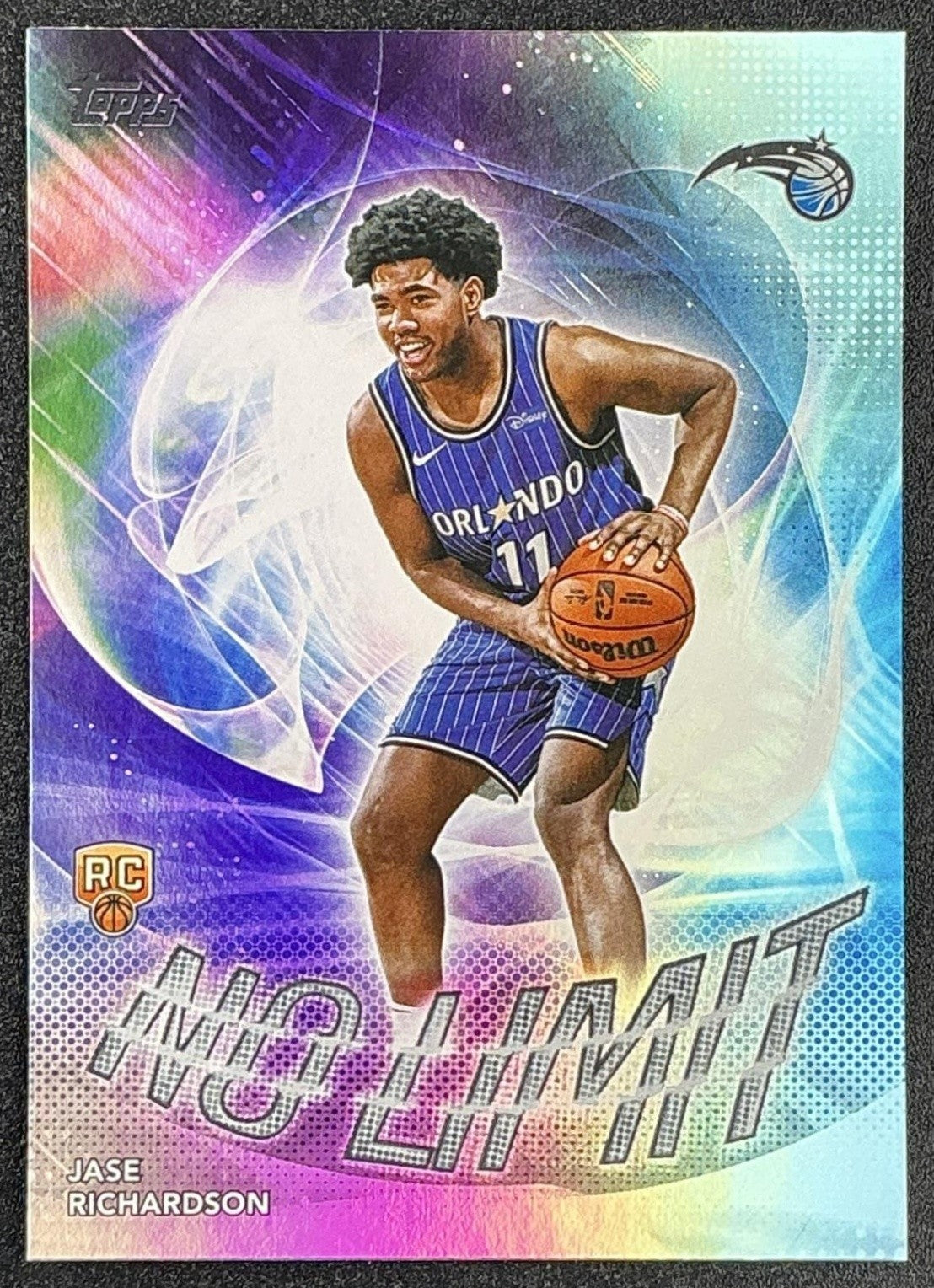 JASE RICHARDSON 2025-26 TOPPS #NL-25 NO LIMIT RAINBOW FOIL RC MAGIC