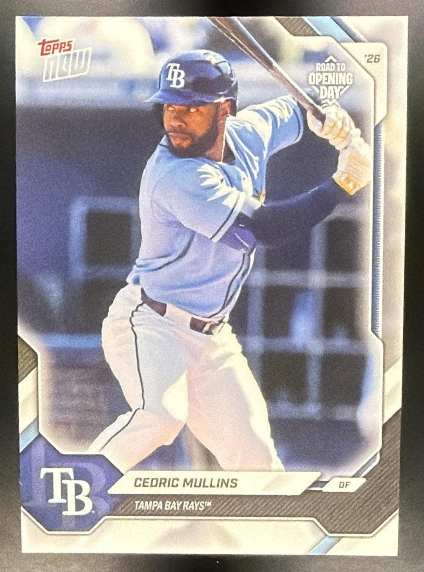 CEDRIC MULLINS 2026 TOPPS NOW ROAD TO OPENING DAY #OD-34 RAYS