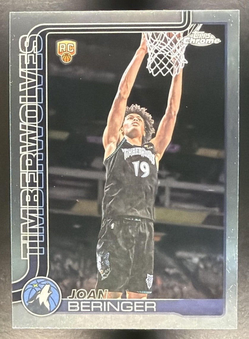 JOAN BERINGER 2025-26 TOPPS CHROME UPDATE #167 RC TIMBERWOLVES