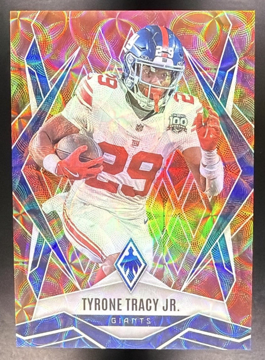 TYRONE TRACY JR. 2025 PANINI PHOENIX FACTORY SET #105 FIREBURST /350 GIANTS