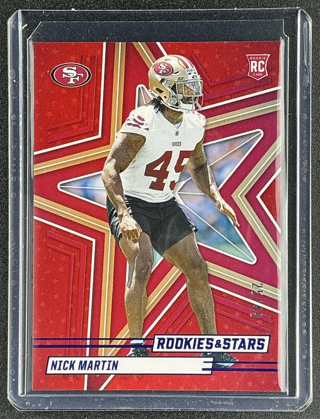 NICK MARTIN 2025 PANINI ROOKIES & STARS #164 RED /49 RC 49ERS