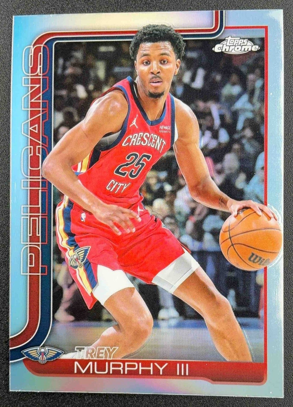 TREY MURPHY III 2025-26 TOPPS CHROME #104 REFRACTOR PELICANS