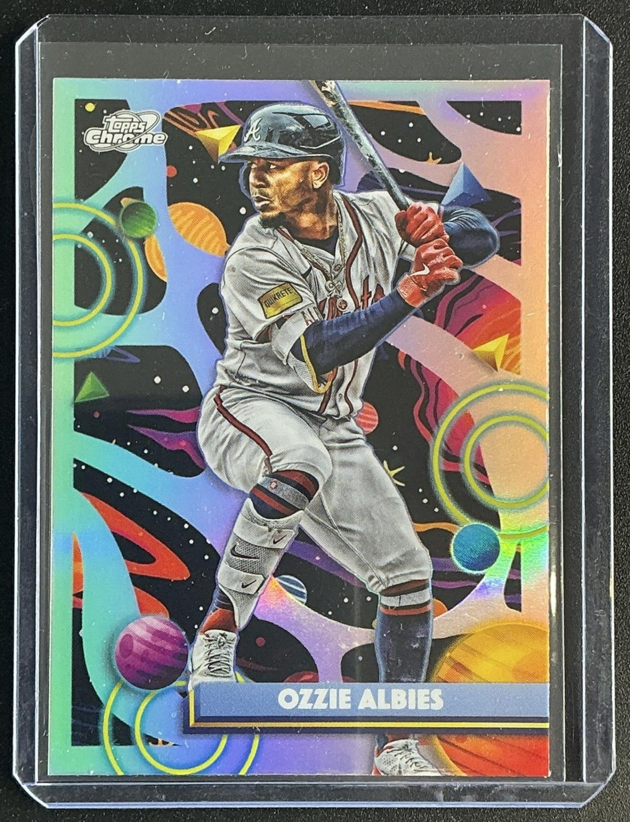 OZZIE ALBIES 2025 TOPPS COSMIC CHROME #109 REFRACTOR BRAVES