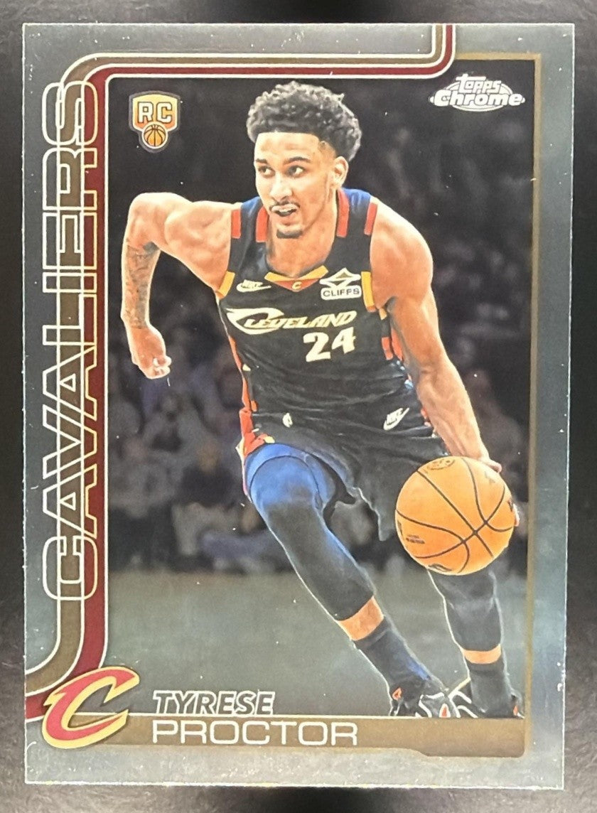 TYRESE PROCTOR 2025-26 TOPPS CHROME UPDATE #200 RC CAVALIERS
