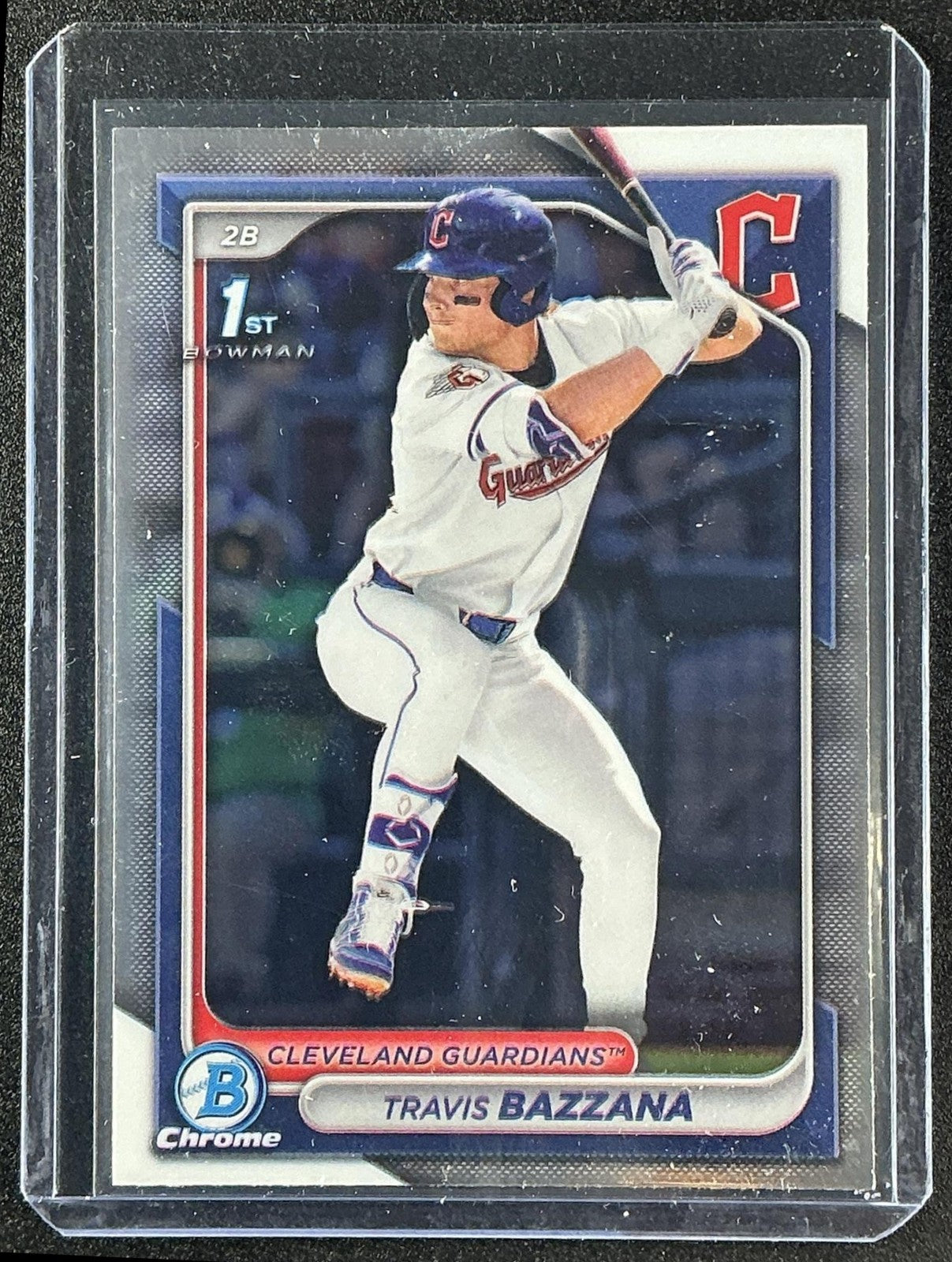 TRAVIS BAZZANA 2024 BOWMAN DRAFT #BDC-1 CHROME 1ST PROSPECT GUARDIANS