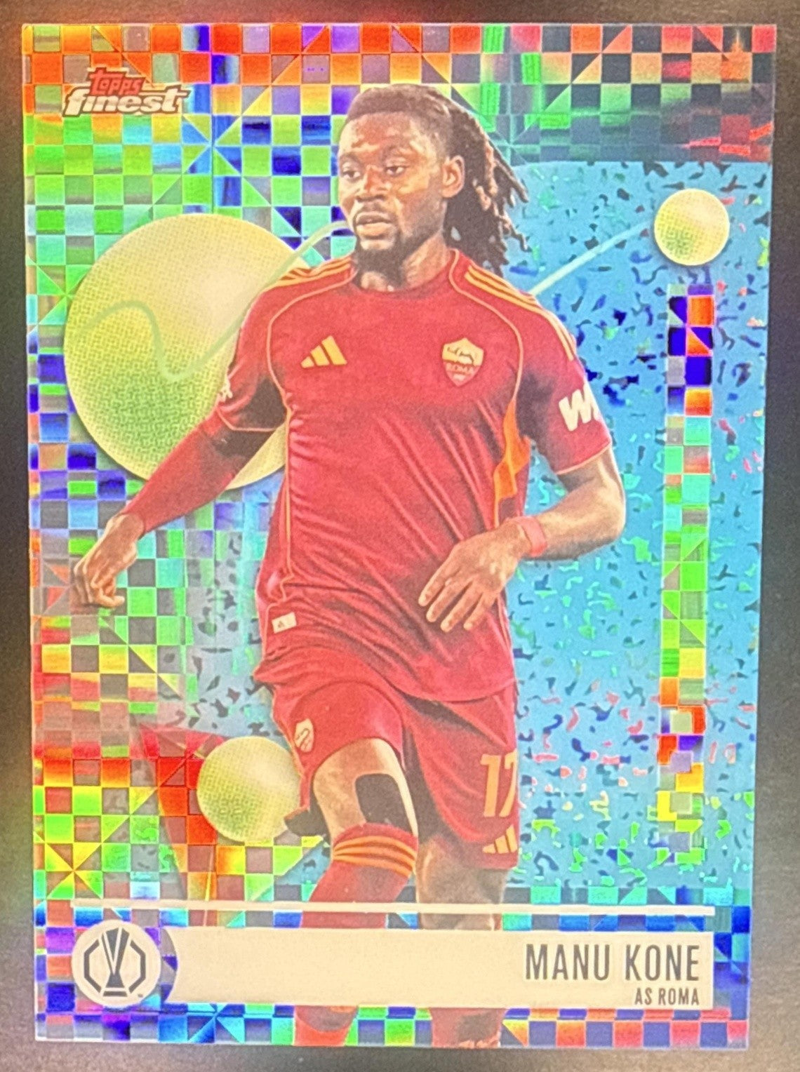 2025 Topps Finest Manu Kone #23 Common Checkerboard Refractor
