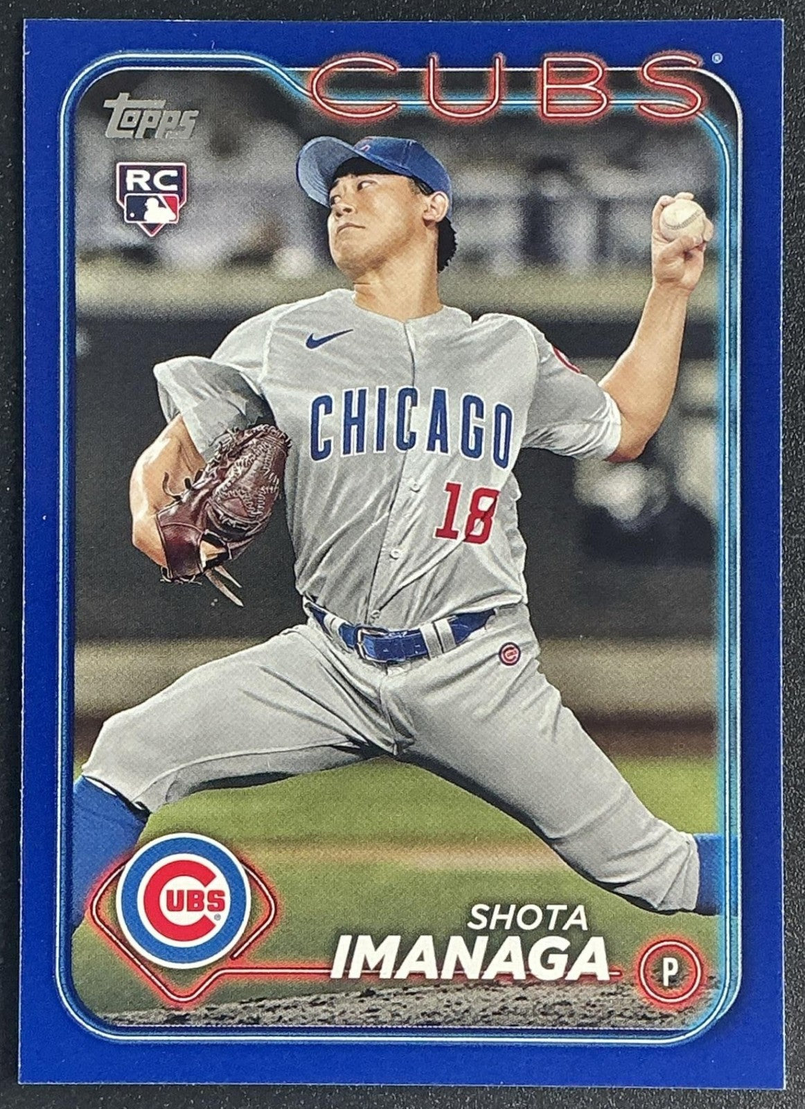 SHOTA IMANAGA 2024 TOPPS #442 ROYAL BLUE RC CUBS