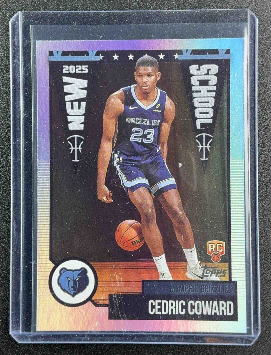 CEDRIC COWARD 2025-26 TOPPS #NS-11 NEW SCHOOL RC GRIZZLIES