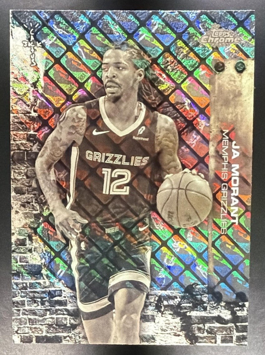 JA MORANT 2025-26 TOPPS CHROME X CACTUS JACK #56 LOGOFRACTOR GRIZZLIES