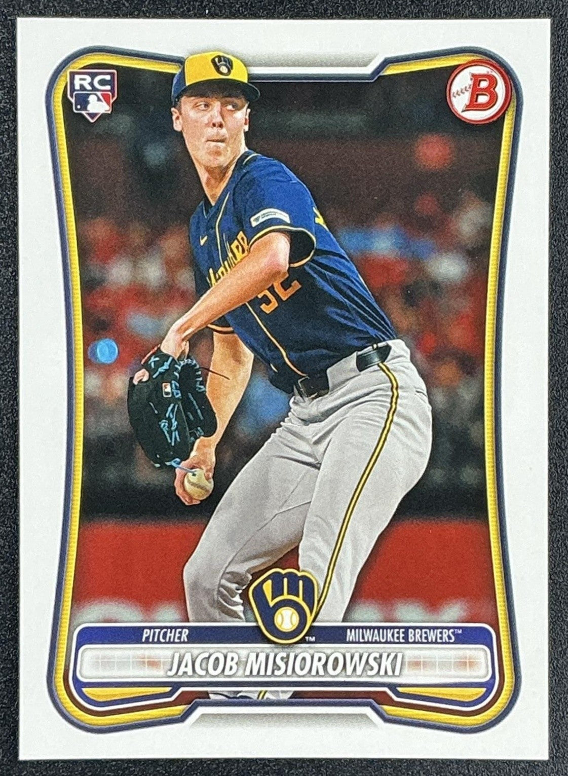 JACOB MISIOROWSKI 2026 BOWMAN #35 RC BREWERS