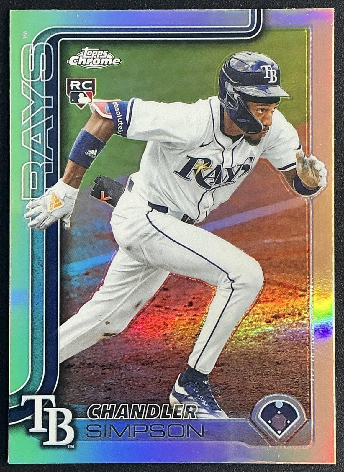 CHANDLER SIMPSON 2025 TOPPS CHROME UPDATE #USC179 REFRACTOR RC RAYS