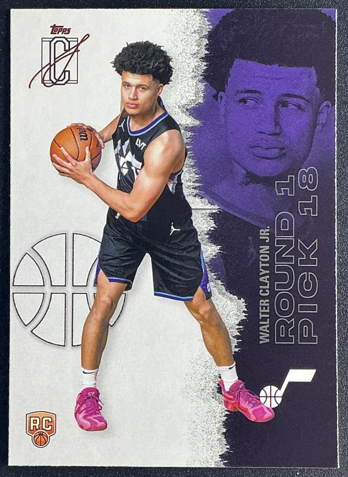 WALTER CLAYTON JR. 2025-26 TOPPS SIGNATURE CLASS #114 ROOKIE RC JAZZ