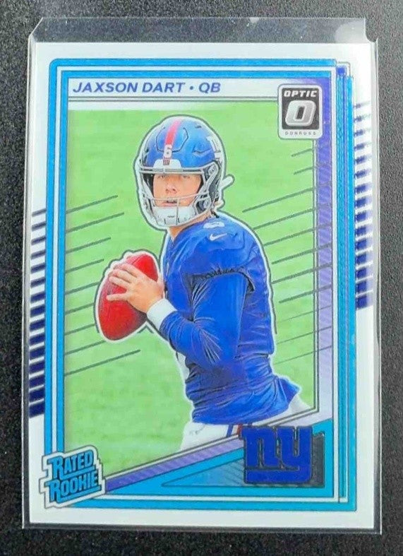 JAXSON DART 2025 PANINI DONRUSS OPTIC #273 RATED ROOKIE GIANTS