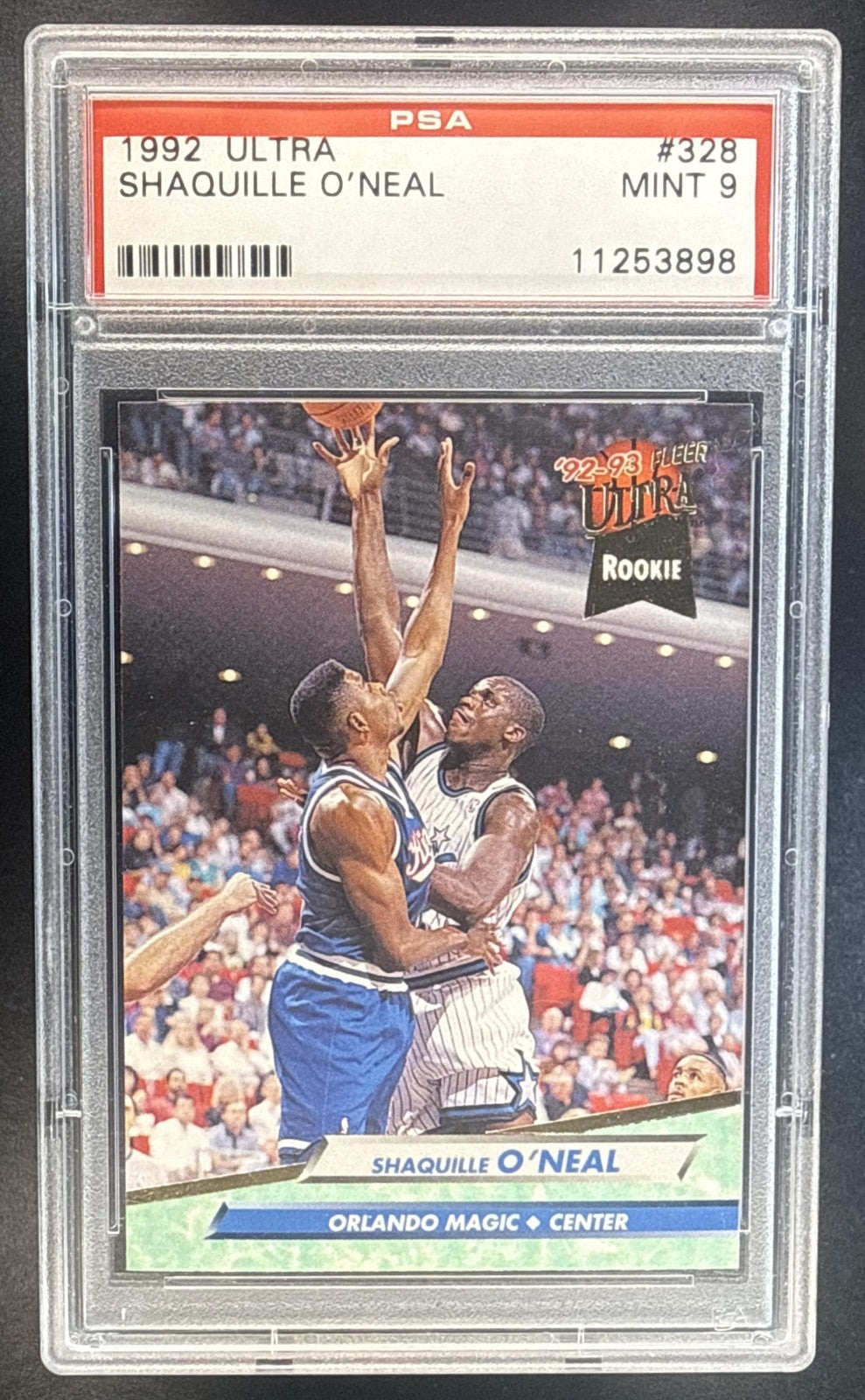 SHAQUILLE O'NEAL 1992-93 FLEER ULTRA #328 RC MAGIC PSA 9