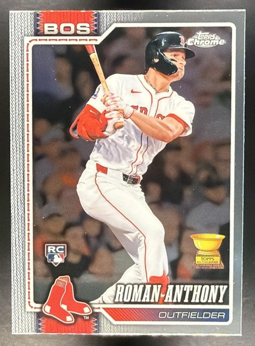 ROMAN ANTHONY 2026 TOPPS CHROME #225 RC RED SOX