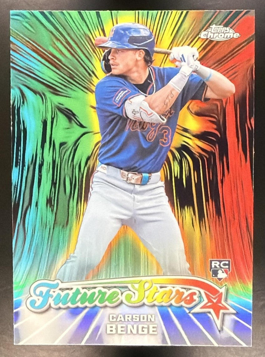 CARSON BENGE 2026 TOPPS CHROME #FS-10 FUTURE STARS RC METS