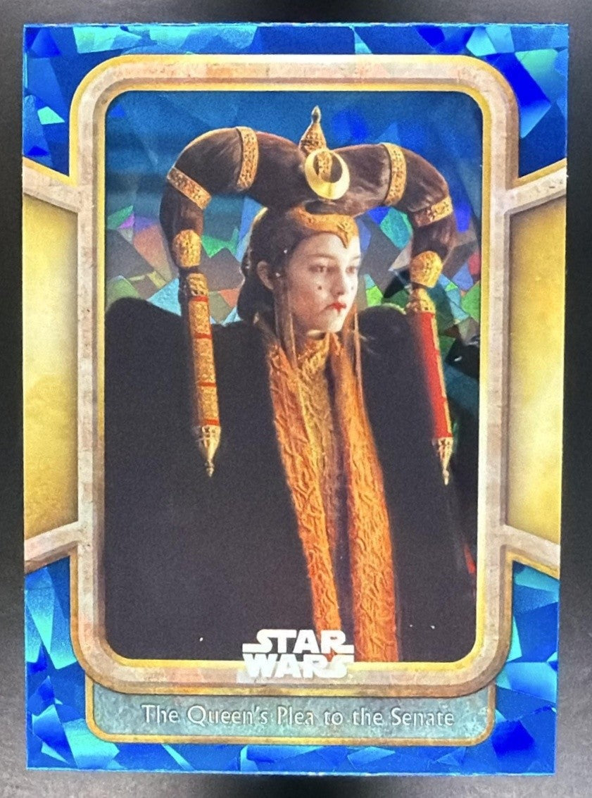 2024 Topps Chrome Sapphire Star Wars Queen s Plea to the Senate #60