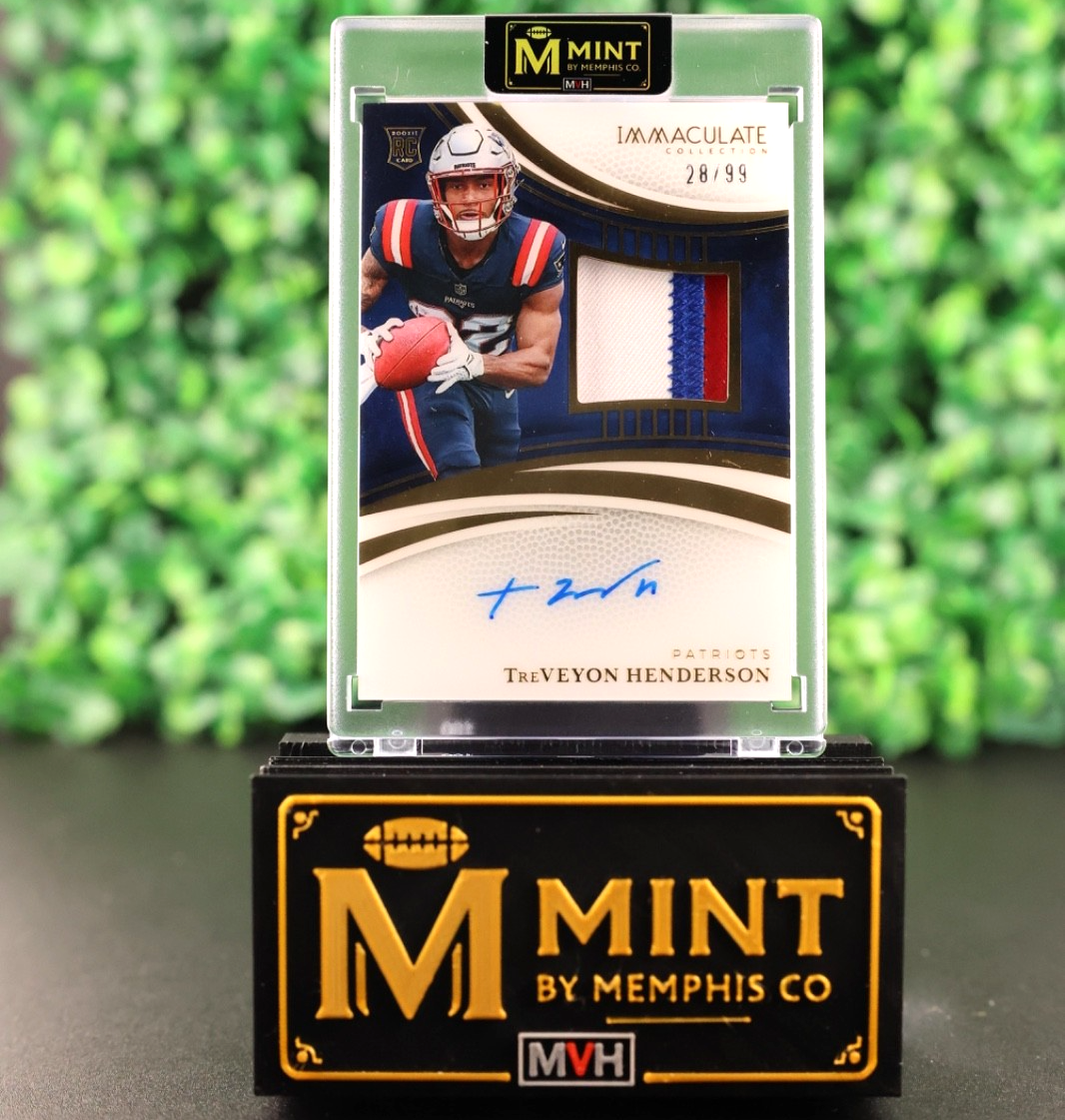 TREVEYON HENDERSON 2025 IMMACULATE ROOKIE PATCH ON CARD AUTO RC SP /99 RPA