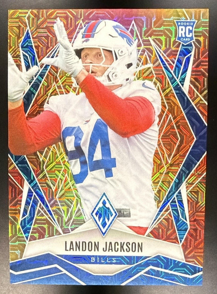 LANDON JACKSON 2025 PANINI PHOENIX #210 FIRE BURST PRIZM 9/350 RC BILLS