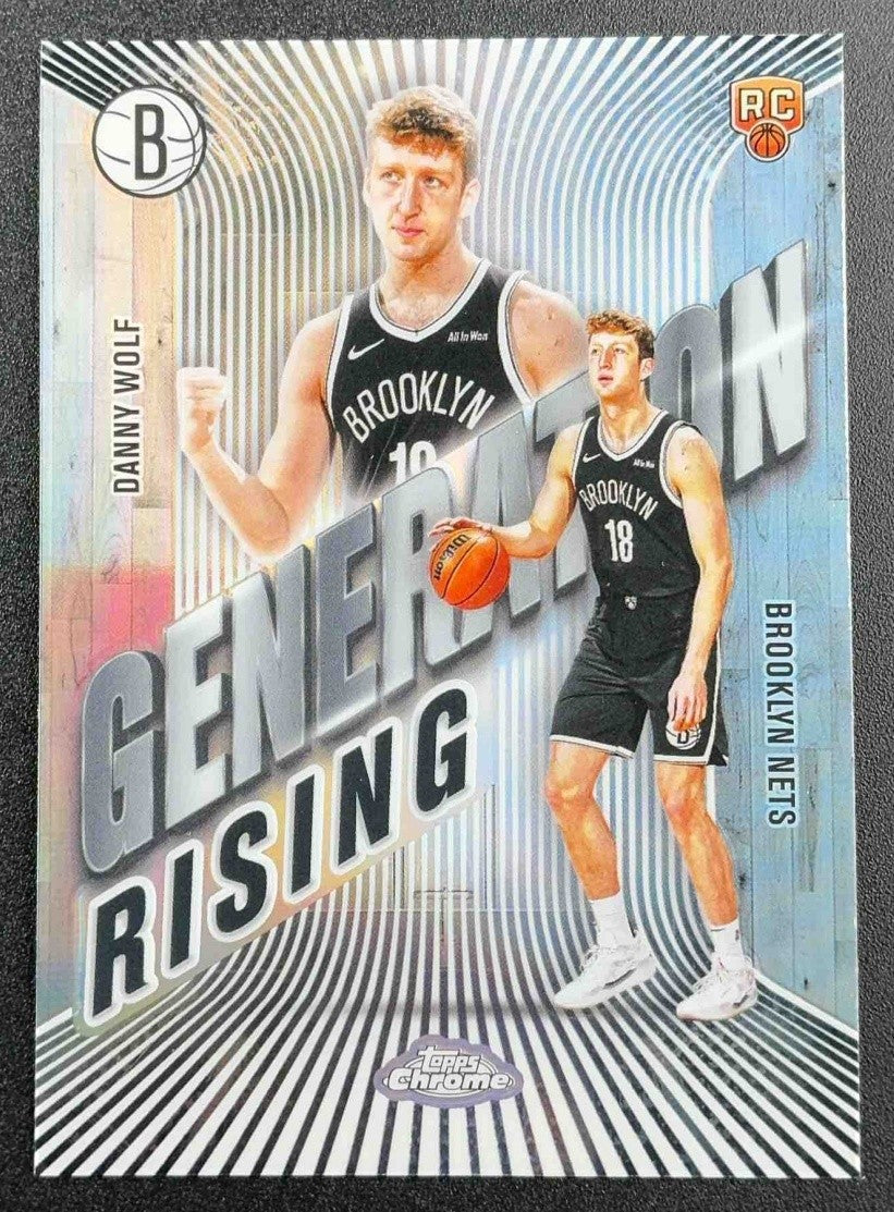 DANNY WOLF 2025-26 TOPPS CHROME #GR-13 GENERATION RISING REFRACTOR RC NETS