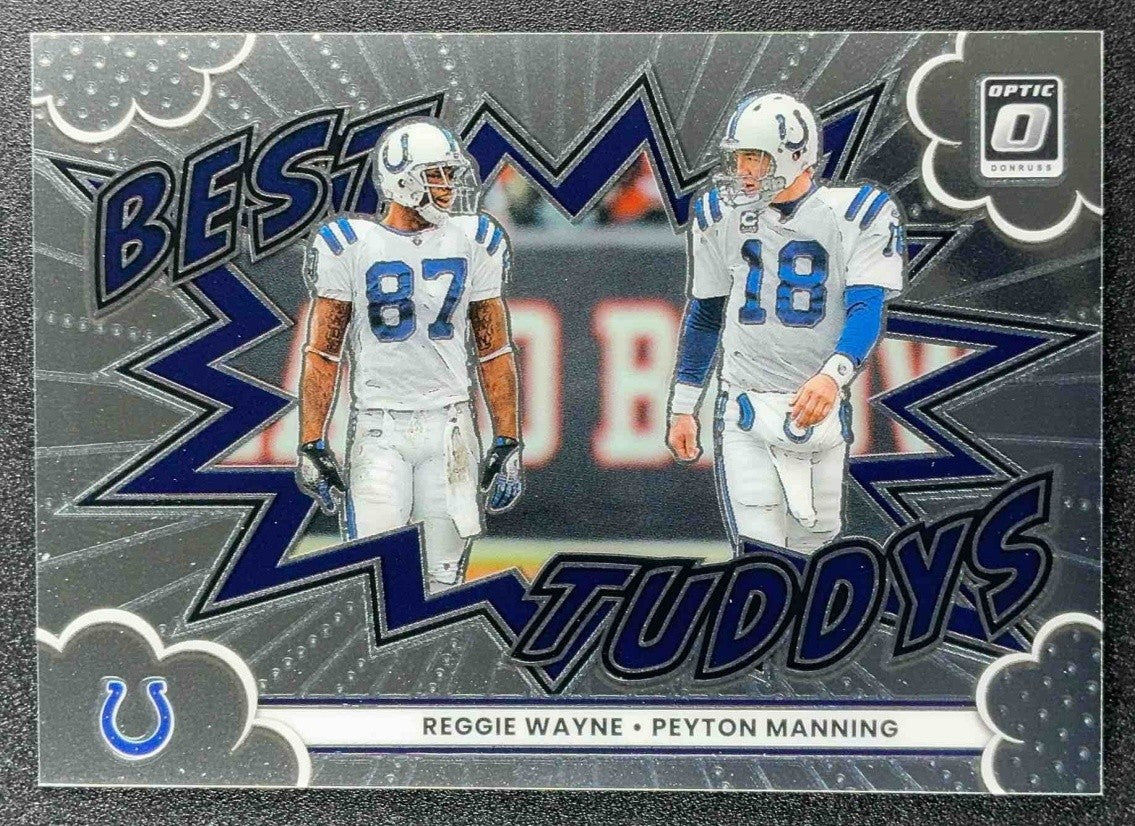 PEYTON MANNING REGGIE WAYNE 2025 PANINI DONRUSS OPTIC #19 BEST TUDDYS COLTS