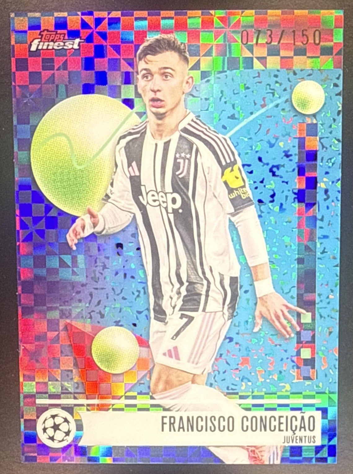 2025 Topps Finest Francisco Conceicao #192 Purple Checkerboard Refractor /150