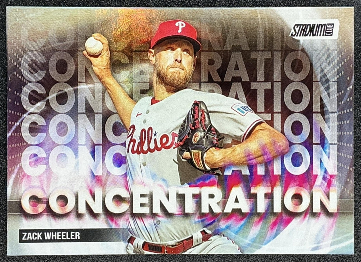 ZACK WHEELER 2025 TOPPS STADIUM CLUB #C-14 CONCENTRATION PHILLIES