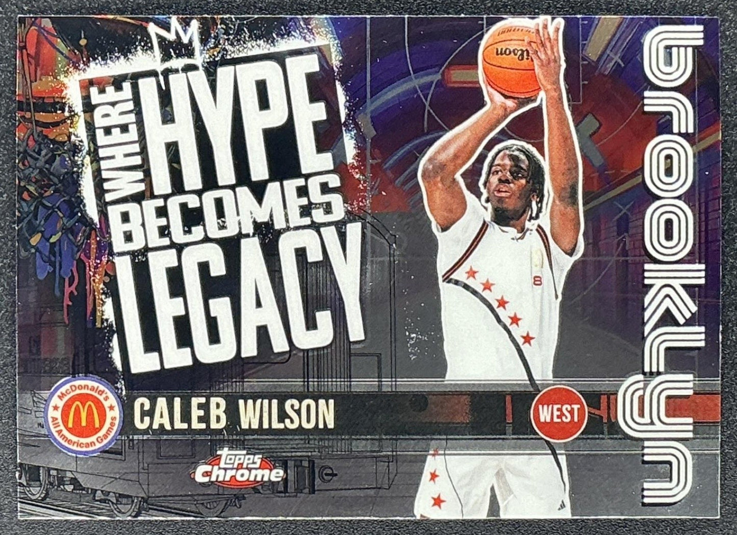 2025 Topps Chrome McDonald's Caleb Wilson #HL-5 Where Hype Becomes Legacy