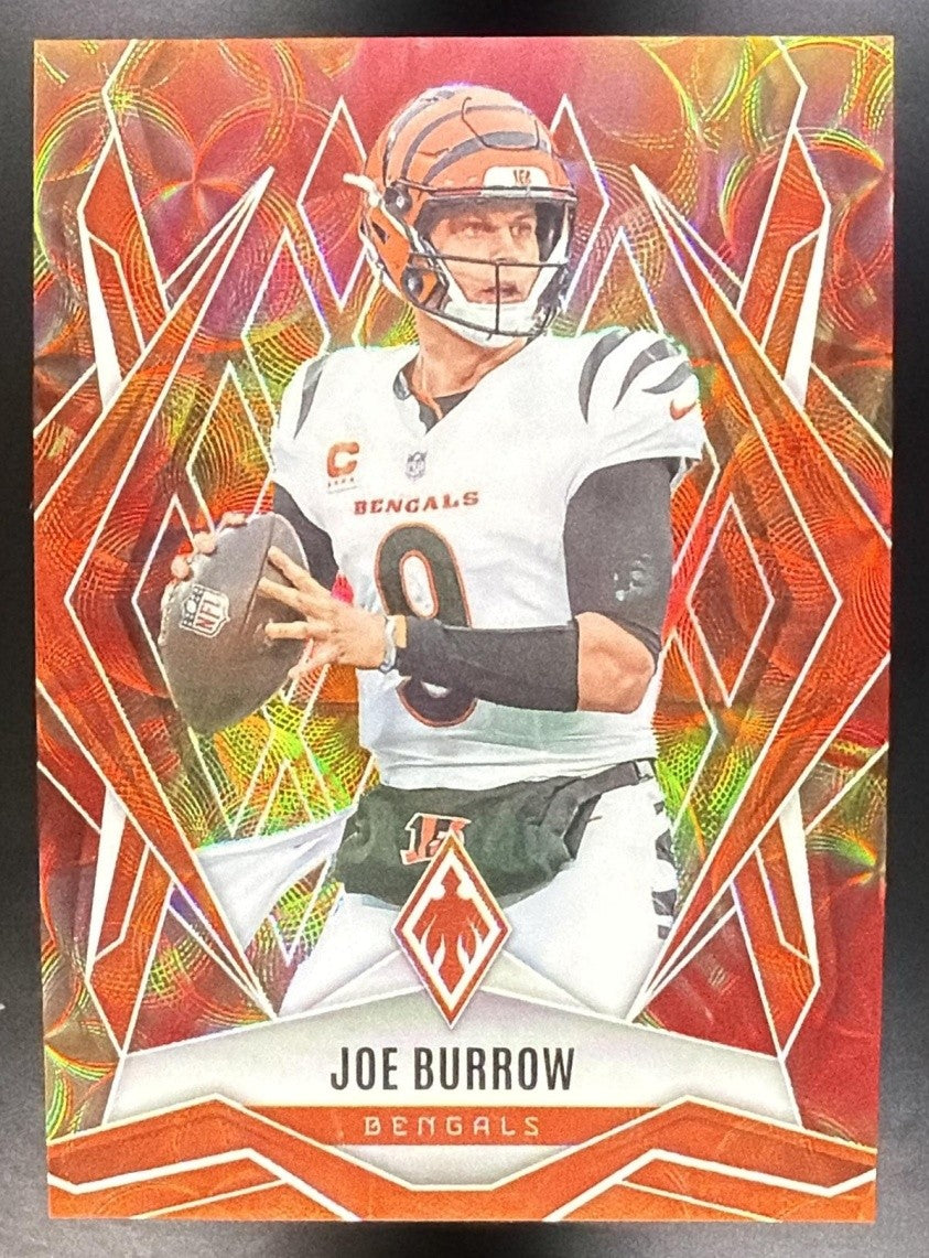 JOE BURROW 2025 PANINI PHOENIX FACTORY SET #30 FIREBURST 42/350 BENGALS