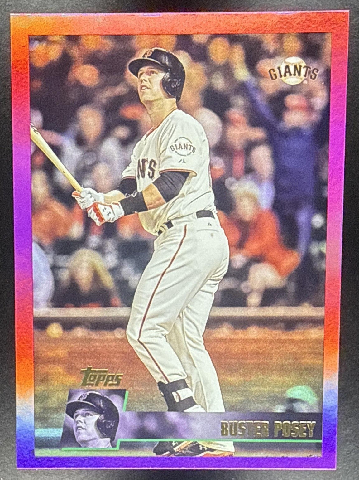 BUSTER POSEY 2025 TOPPS ARCHIVES #181 1996 DESIGN PINK FOILBOARD GIANTS