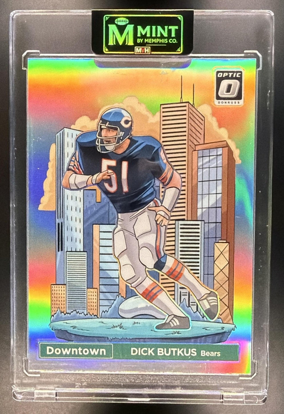 DICK BUTKUS 2024 PANINI DONRUSS OPTIC #9 DOWNTOWN! SSP BEARS