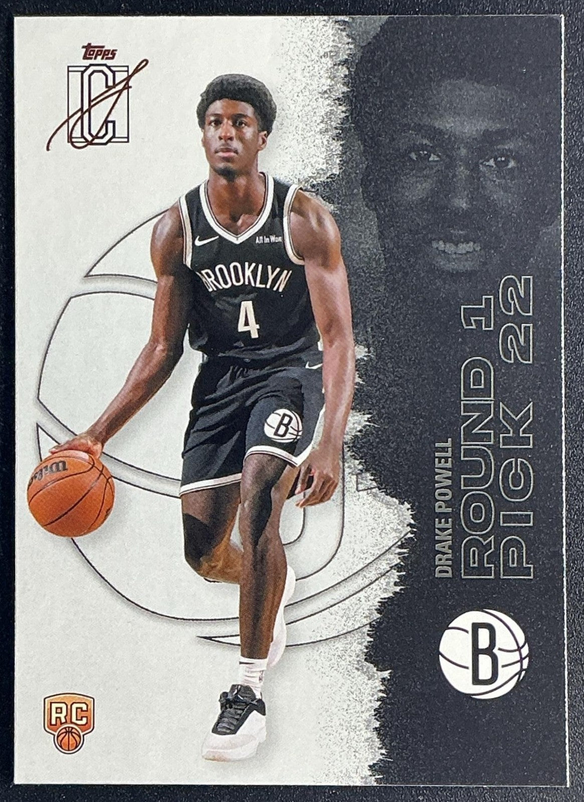 DRAKE POWELL 2025-26 TOPPS SIGNATURE CLASS #118 ROOKIE RC NETS