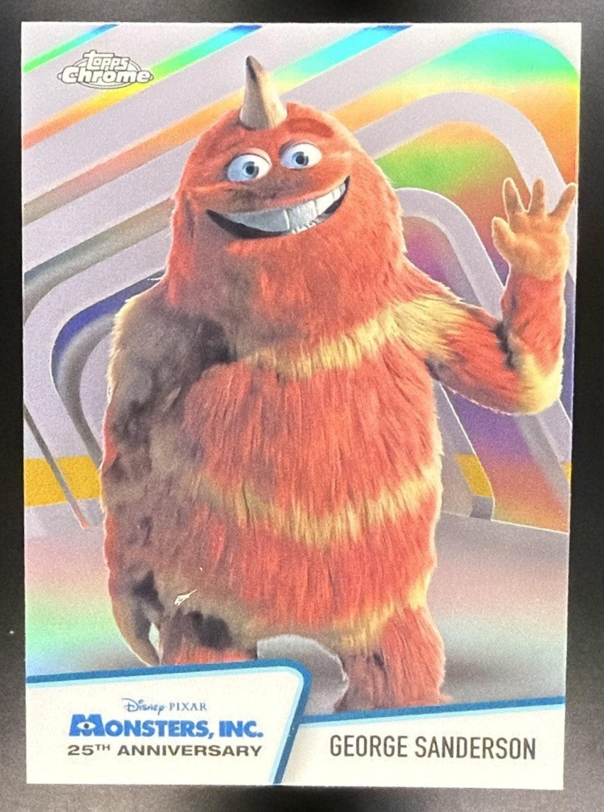 GEORGE SANDERSON 2026 TOPPS CHROME DISNEY #MI-4 MONSTERS, INC. 25TH ANNIVERSARY