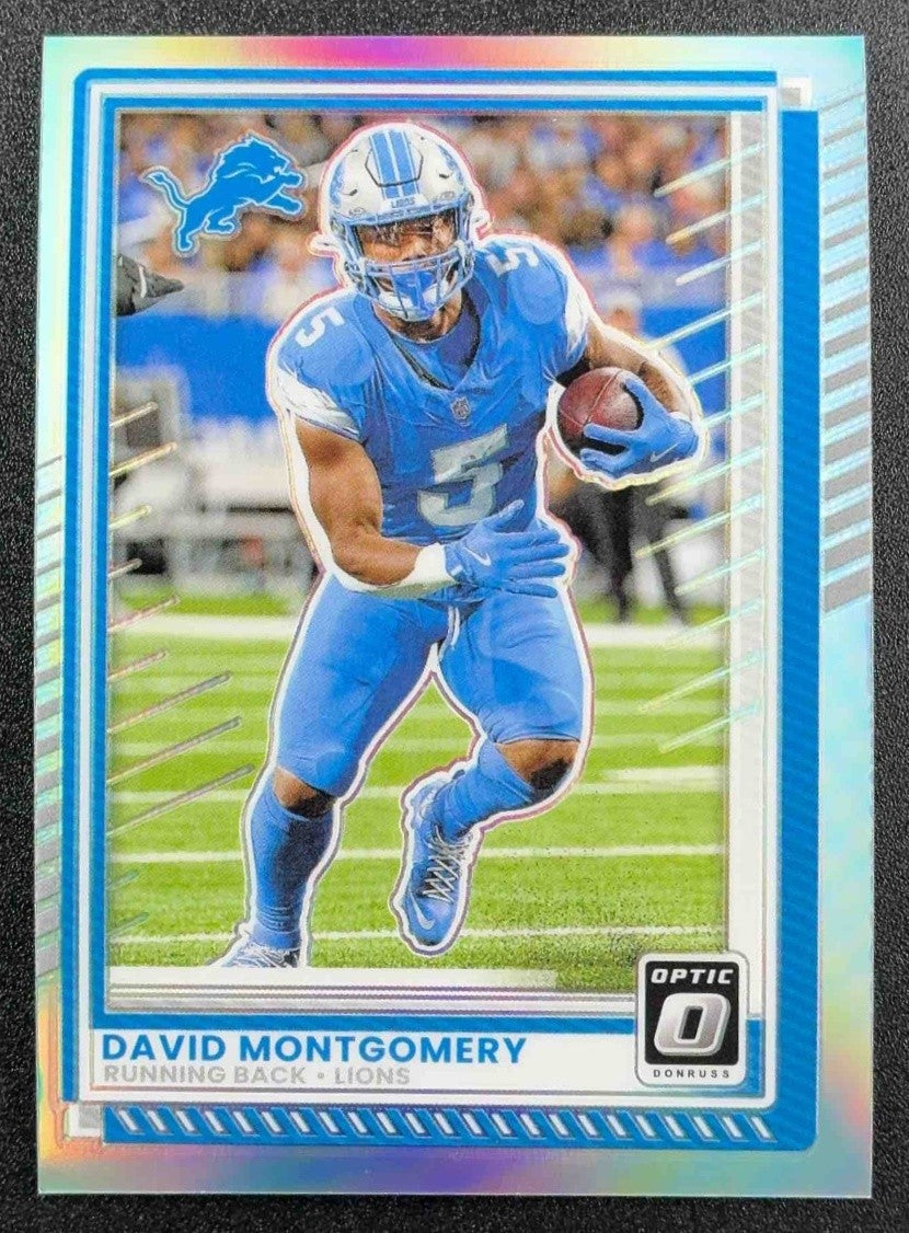 DAVID MONTGOMERY 2025 PANINI DONRUSS OPTIC #117 HOLO PRIZM LIONS