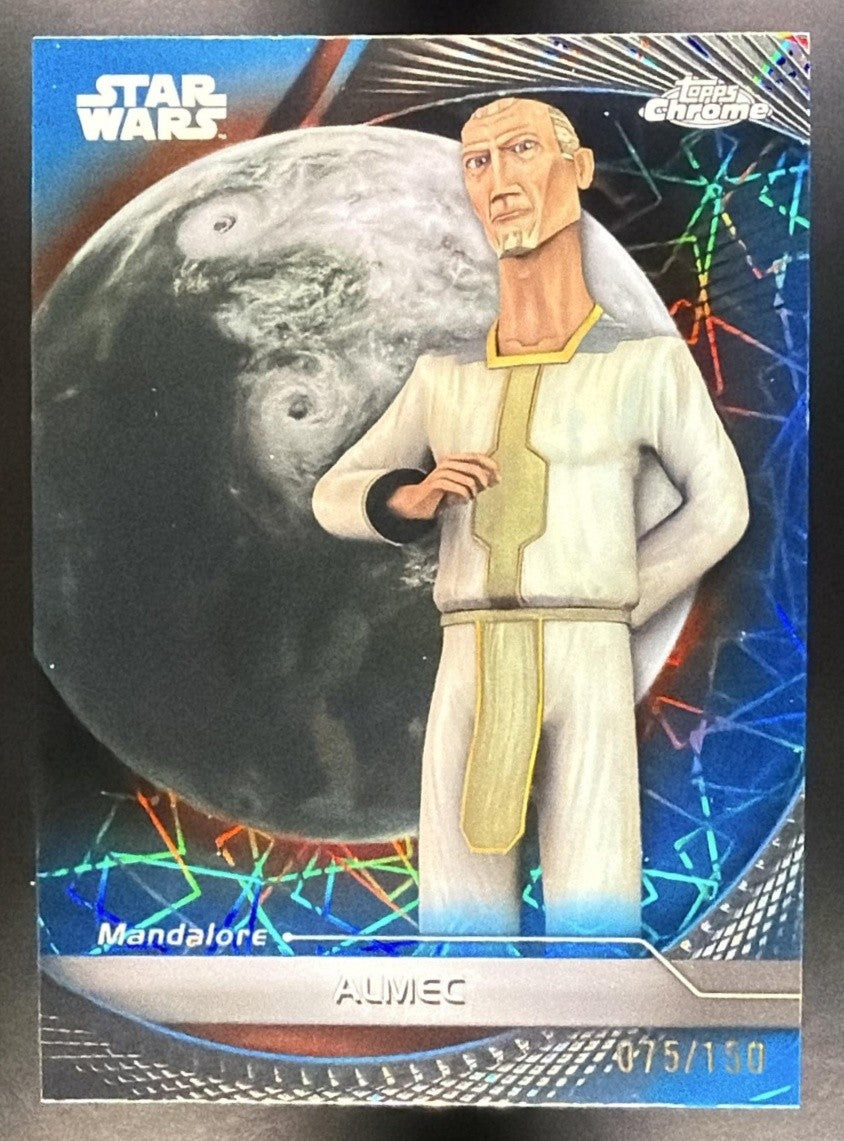 ALMEC 2025 TOPPS STAR WARS HYPERSPACE #43 BLUE LAZER REFRACTOR 75/150