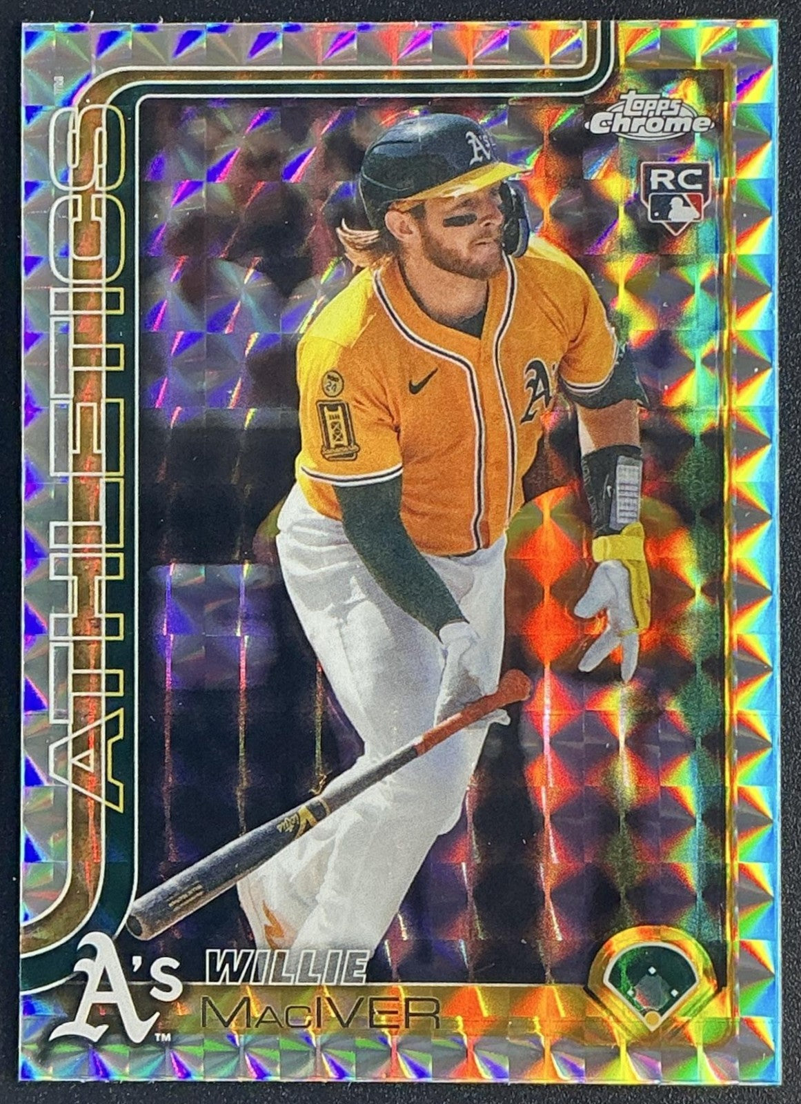 WILLIE MACIVER 2025 TOPPS CHROME UPDATE #USC81 GEOMETRIC REFRACTOR RC ATHLETICS