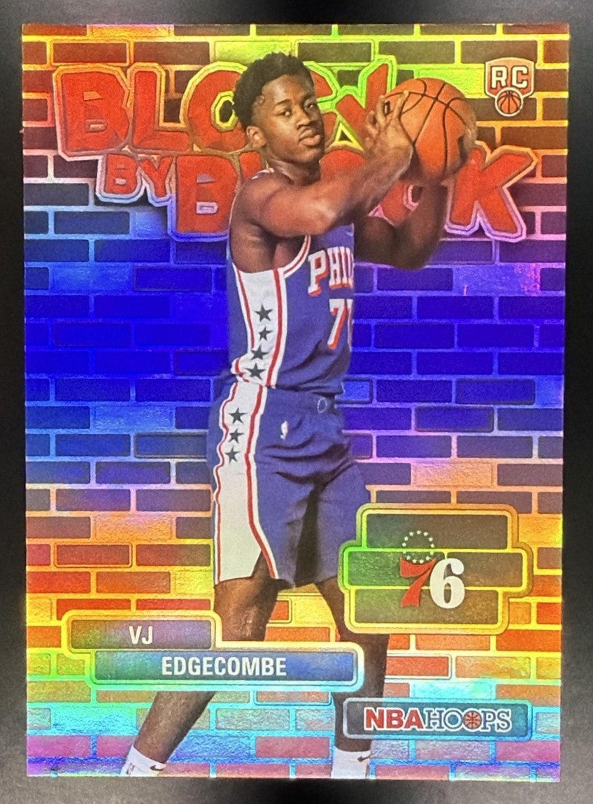 VJ EDGECOMBE 2025-26 TOPPS HOOPS #BYB-3 BLOCK BY RC SSP 76ERS