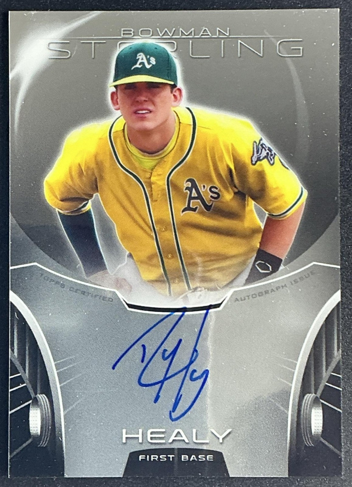 RYON HEALY 2013 BOWMAN STERLING #BSAP-RH PROSPECT AUTO ATHLETICS