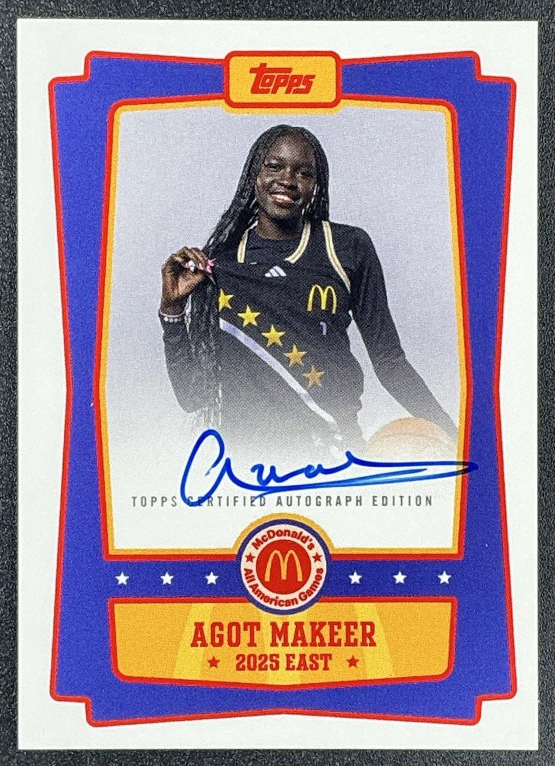 AGOT MAKEER 2025 TOPPS CHROME MCDONALD'S ALL-AMERICAN #EA-AM EVENT AUTO