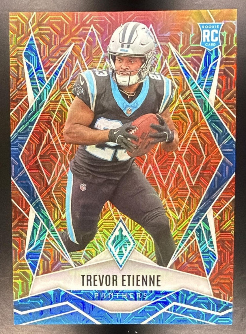 2025 Panini Phoenix Factory Set Trevor Etienne #183 Rookies Fireburst /350 RC