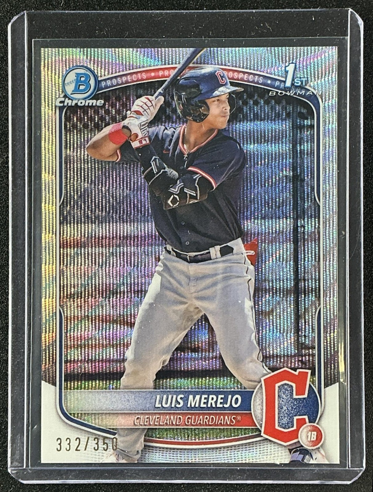 2025 Bowman Luis Merejo #BCP-140 Chrome Wave Refractor /350 1st Prospect