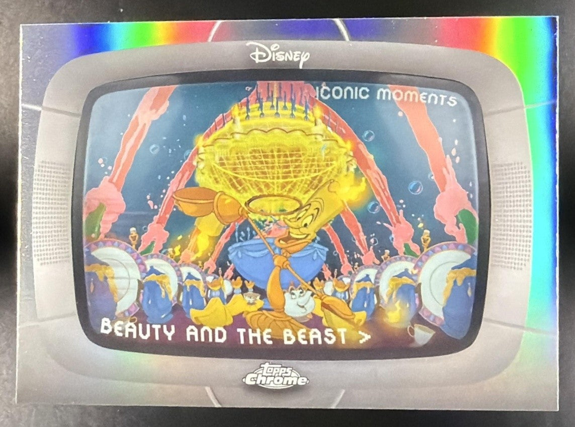 BE OUR GUEST 2026 TOPPS CHROME DISNEY #IM-1 ICONIC MOMENTS BEAUTY AND THE BEAST