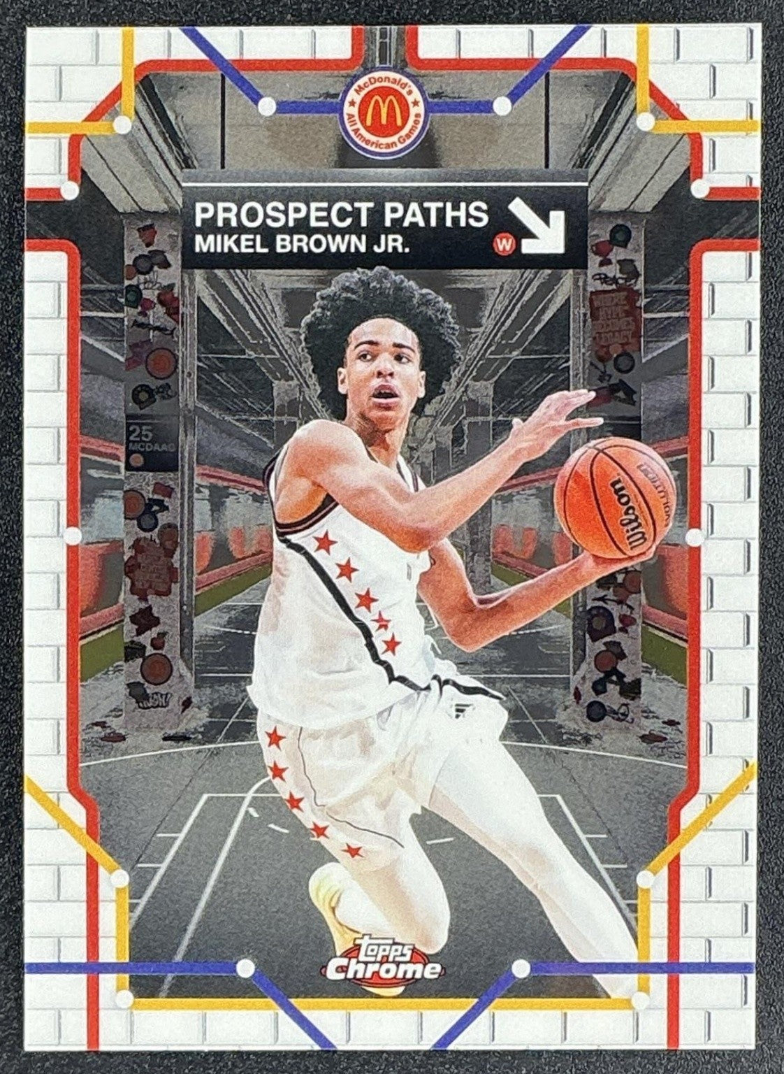 MIKEL BROWN JR. 2025 TOPPS CHROME MCDONALD'S ALL-AMERICAN #PP-9 PROSPECT PATHS