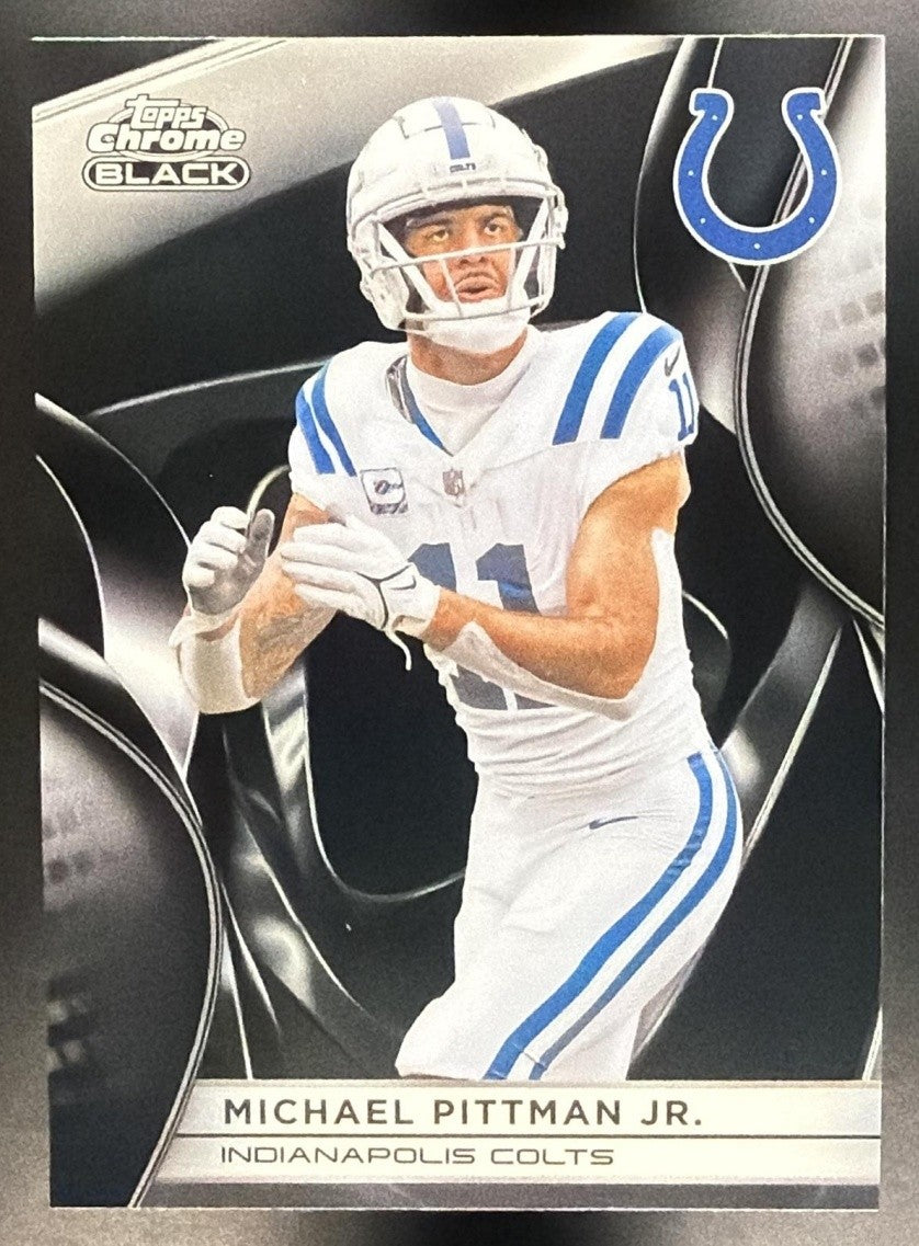 MICHAEL PITTMAN JR. 2025 TOPPS CHROME BLACK #46 COLTS