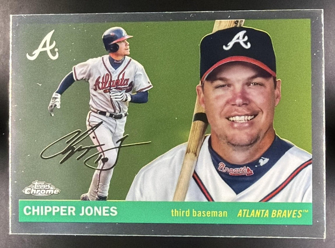 CHIPPER JONES 2025 TOPPS CHROME PLATINUM ANNIVERSARY #374 BRAVES