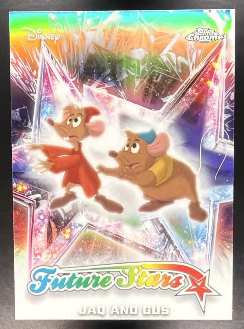 JAQ AND GUS 2026 TOPPS CHROME DISNEY #FS-8 FUTURE STARS CINDERELLA