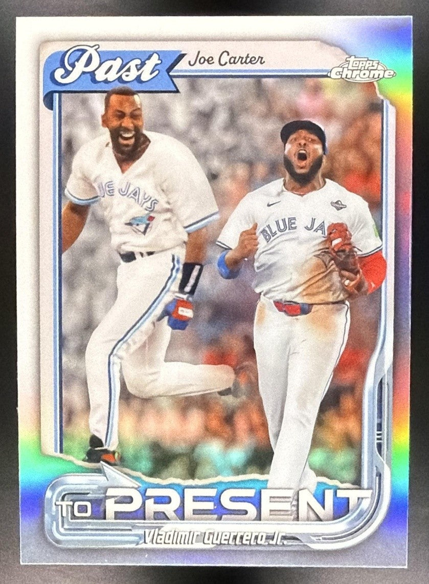 2026 Topps Chrome Joe Carter Vladimir Guerrero Jr. #PTP-6 Past to Present