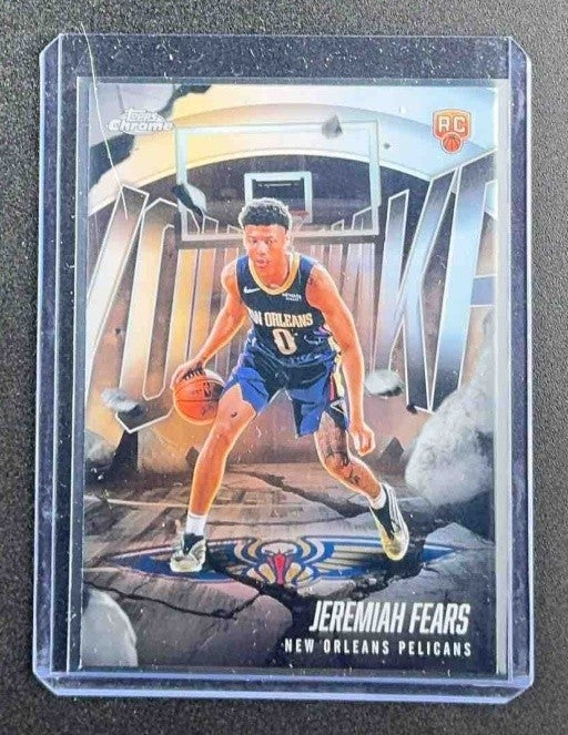 JEREMIAH FEARS 2025-26 TOPPS CHROME #YQ-7 YOUTHQUAKE REFRACTOR RC PELICANS