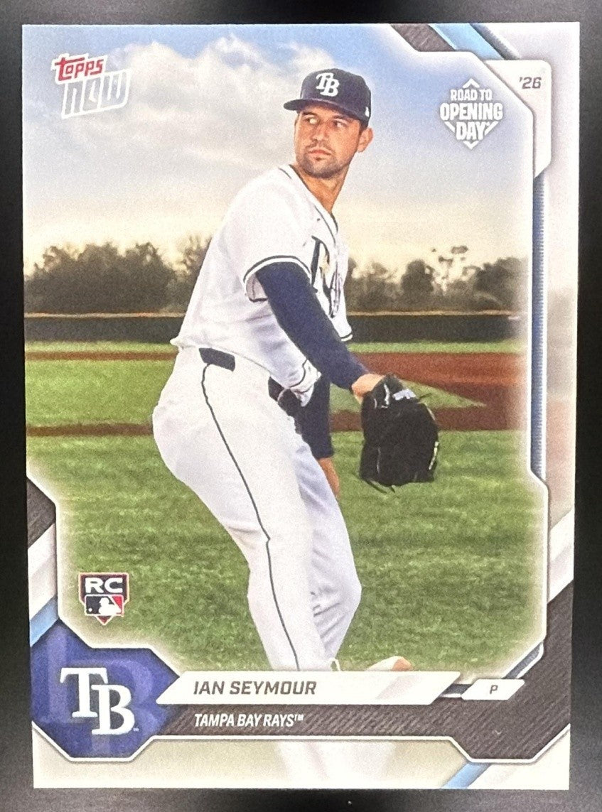 IAN SEYMOUR 2026 TOPPS NOW ROAD TO OPENING DAY #OD-40 RC RAYS