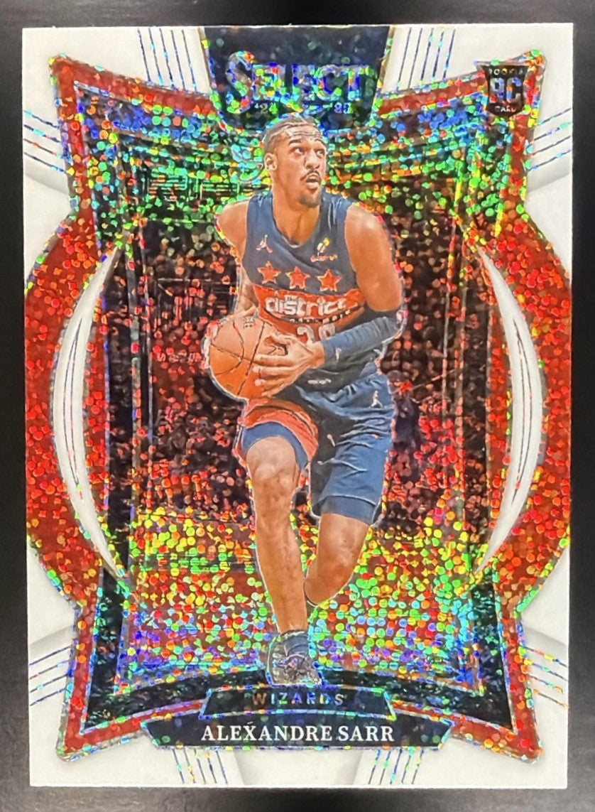 2024 Panini Select Alexandre Sarr #73 Concourse White Sparkle Prizm SP RC